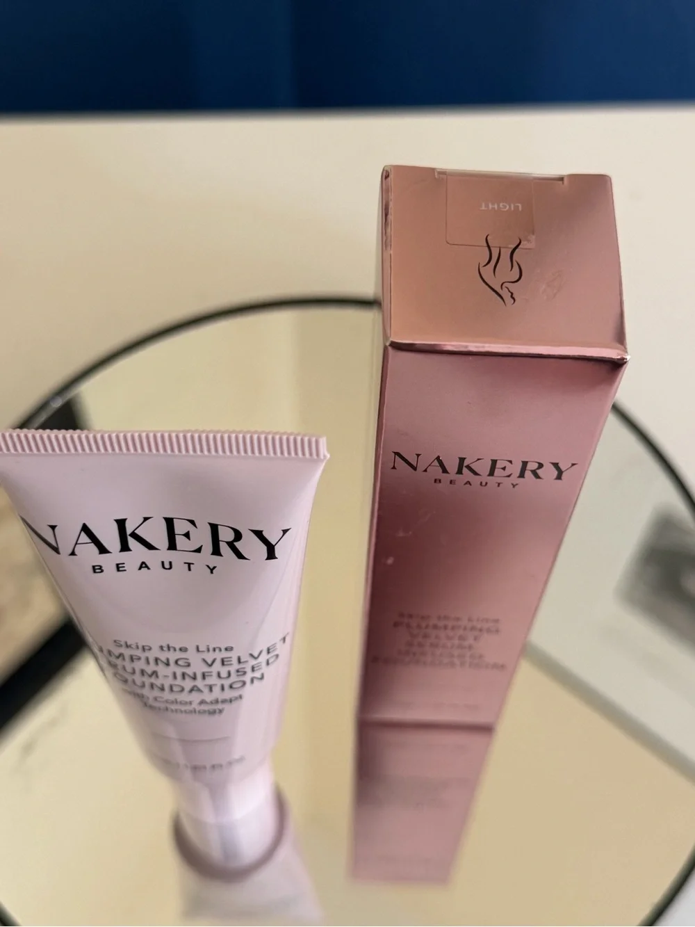 Nakery Plumping Velvet Serum-Infused Foundation Light NIB 1.01FL.OZ.